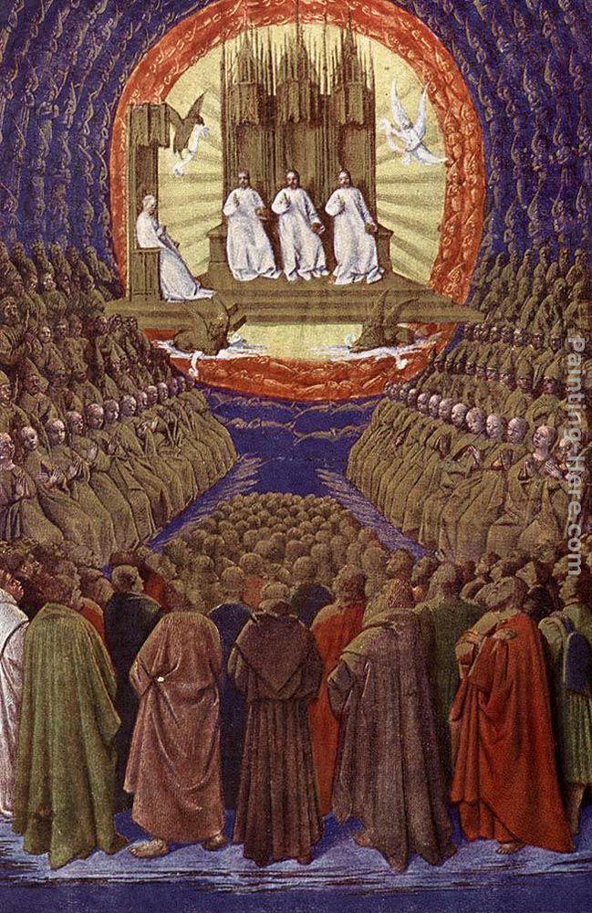 The Enthronement of the Virgin painting - Jean Fouquet The Enthronement of the Virgin art painting